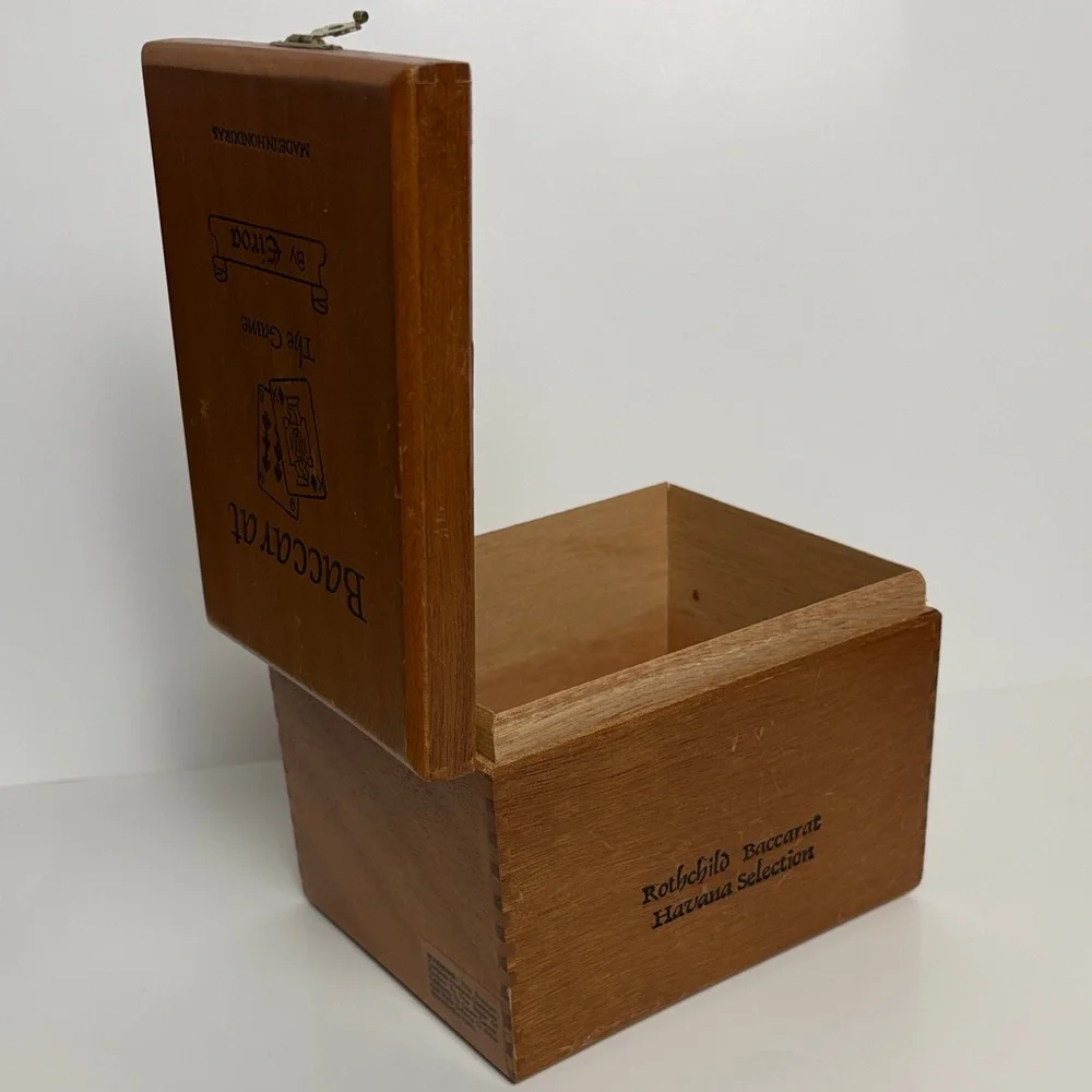 Baccarat Brown Wooden Box